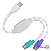 کابل تبدیل ps2 به USB به طول ۳۰ سانتی متر برد دار مارک G-PLUS