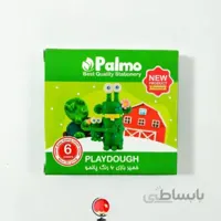 خمیر بازی 6 رنگ مقوا پالمو palmo سبز