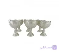 سری 6 تایی آجیل خوری قلمزنی نقره نما