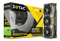 کارت گرافیک ZOTAC GeForce GTX 1080 Ti AMP Extreme Core 11GB GDDR5X 352-bit PCIe 3.0 PCIe 3.0 VR Ready (ZT-P10810F-10P)