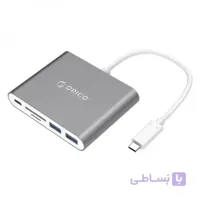 هاب مبدل Type-C اوریکو RCC2A ا ORICO RCC2A Type-C to TF-SD-Type-C-USB3.0-A HUB Adapter