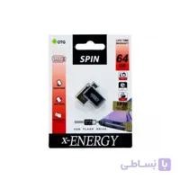 فلش ۶۴ گیگ ایکس-انرژی X-Energy SPIN OTG ا X-Energy SPIN 64GB OTG flash memory