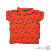 پولوشرت بچگانه اینکس تنسو-نارنجی طرح گلبرگ