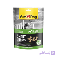 اسنک تشویقی استخوانی سگ جیم داگ با طعم گوشت بره GimDog Sport Snack Lamb وزن 150 گرم
