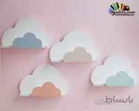 شلف دیواری طرح ابر cloud wall shelf کد hacs007
