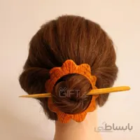 گیره مو طرح گل خورشید