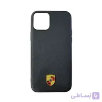 قاب چرمی سوزنی لوگو porche مناسب iphone 11 pro