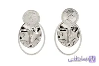 گوشواره شامپاینی دخترانه پایه نقره
