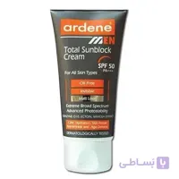 کرم ضد آفتاب آقایان آردن مدل Total SPF50 وزن 50 گرم ا Ardene Total Sunblock Cream SPF50 For Men 50g