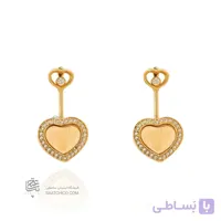 گوشواره طلا طرح قلب شوپارد کد CE431