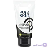 ماسک زغال لایه بردار پیوراسکین ا PURE SKIN Charcoal Peel-off Mask