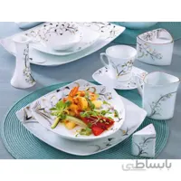 سرویس غذاخوری 6 نفره 30 پارچه چینی پردیس کاشان قالب پاریس مونالیزا_185D
