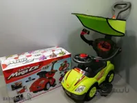 ماشین بازی موزیکال Mega car مدل سه کاره سایبان دار