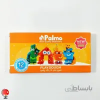 خمیر بازی 12 رنگ مقوا پالمو palmo نارنجی