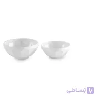 سرویس چینی زرین 6 نفره پیاله سفید نیوکلاسیک 13 پارچه ا Zarin Iran Neo-Classic White 13 Pieces Porcelain Bowl Set