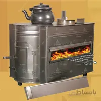 بخاری هیزمی سه منظوره ( بخاری - کباب پز - اجاق هیزمی ) ا جنس🔸ورق گالوانیزه نمره نامی 50 📐ابعاد بخاری هیزمی: 🔸طول: 60 🔸عرض: 35 🔸ارتفاع : 45 🔸قطر دودکش: 10 🔸طول نشیمنگاه سیخ: 45 🔸دارای یک دری کشویی در بغل ( محل قرارگیری سیخ در داخل بخاری)