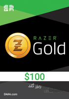 گیفت کارت ریزر گلد 100 دلاری - Razer Gold 100$