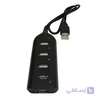 هاب 4 پورت USB 2.0 مدل X-LEO مستطیل ا X-LEO 4Port USB Hub