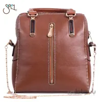 کیف دستی زنانه چرم گاوی اصل قهوه ای مدل 1302