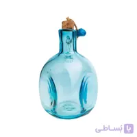 بطری مثلثی کوچک دسته دار آبی