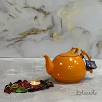 قوری شکس مدل مینا رنگ نارنجی