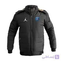 کاپشن مشکی زمستانه پاریسن ژرمن