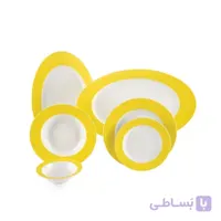 سرویس چینی زرین 6 نفره غذاخوری آفتاب رادیانس (28 پارچه)