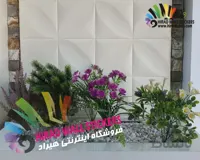 دیوار پوش فومی پشت چسبدار ایرانی طرح 4 پر سفید