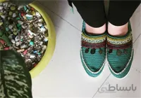 گیوه دست دوز گلدوزی شده کد 16 ا Handmade embroidery sneaker code 16