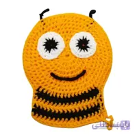 لیف عروسکی طرح زنبور عسل ا Bee washcloth
