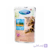پوچ گربه وینستون طعم اردک و گوشت شکار وزن 100