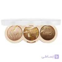 پالت هایلایتر ۳ تایی حرفه ای رمانتیک برد مدل تراکوتا (Romantic Bird Terracotta Attractive Eyes Highlighter Code-03)