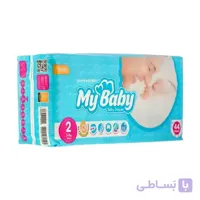 پوشک مای بیبی آبی سایز 2 44 عددی