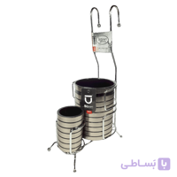 جاقاشقی اویز دوقلو استیل بازن Bazen