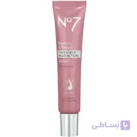 سرم ضد چروک و ترمیم کننده قوی نامبر سون No7 مدل RESTORE & RENEW حجم ۳۰ میل | لیفت و بازسازی ا No7 Restore & Renew Face And Neck Multi Action Serum 30ml