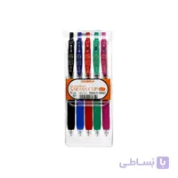 روان نویس ساراسا زبرا مدل Sarasa Clip بسته 5 تایی 0/7