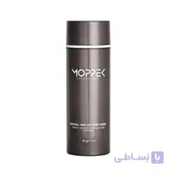 پودر پرپشت کننده موی مشکی موپک 25 گرم ا Moppek Black Natural Hair Fibers Powder 25g