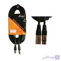 کابل میکروفن سوندکو مدل T90 (کنون-کنون) طول 10 متر ا Soundco mic connection cable 10 meter XLR female and male