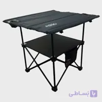 میز سفری تاشو مدل دو طبقه آریو سایز صفحه 80*80 سانتی متر