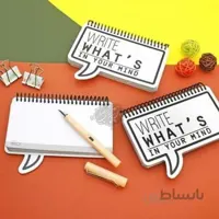 دفترچه سیمی برگ نقطه ای طرح Bubble