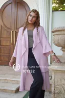 مانتو حریر سرشانه پاگن ایران هانی 101332
