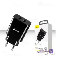 شارژر دیواری بیسوس Baseus Speed Mini Dual U Charger 10.5W CCFS-R01 توان 2.1 آمپر