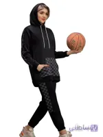 ست هودی شلوار ورزشی زنانه دخترانه کد 02 ا Hoody set for women and girls sports pants code 02