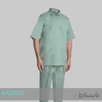 اسکراب (بلوز و شلوار) اتاق عمل – يقه دار نيم زيپ سدری
