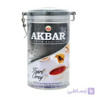 چای اکبر Akbar قوطی فلزی با طعم معطر ارل گری وزن 450 گرم ا Akbartea.1907