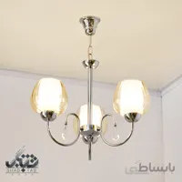 لوستر آویز سه شعله کروم کد 816