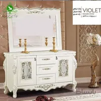 آینه و کنسول مدل ویولت سه کشو