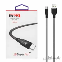 کابل شارژ فست Weco Type-C مدل We-08-مشکی