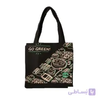 ساک خرید مانیز طرح لانچ باکس مدل Go green کد 02