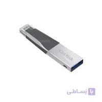 فلش مموری OTG USB3.0 Lightning سن دیسک مدل SDIX40N-256G-GN6NE ظرفیت 256 گیگابایت
